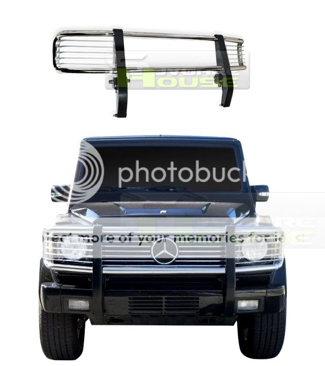 Broadfeet 1 Piece Full Grille Guard {Fits Mercedes Benz GWagon 2002