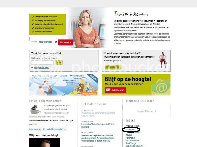 junktrunk thuiswinkel waarborg